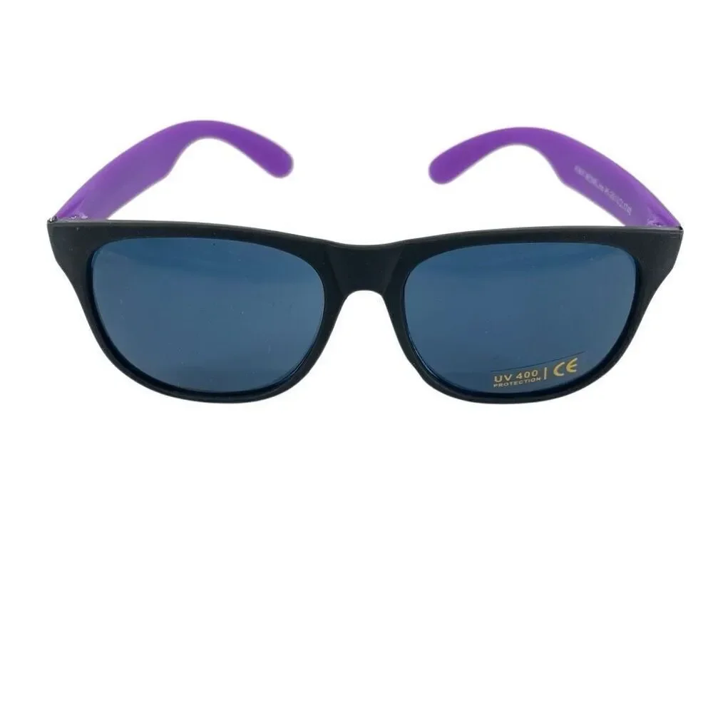 One Proviso PTHS D209 Black & Purple Rubberized Sunglasses – New, One Size